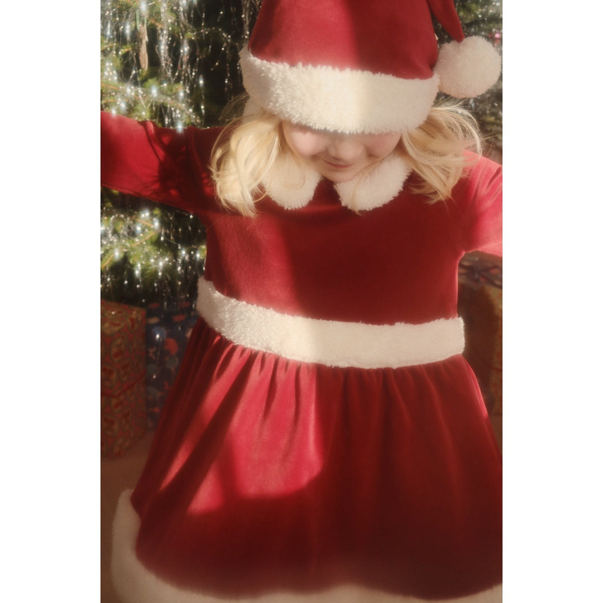 Buy Konges Sløjd Red Dahlia Christmas Dress Grs