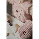 Konges Sløjd Cherry Check Kids Frill Apron Set