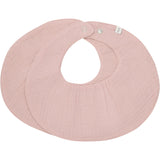 Pippi Rose Tan Bib Muslin 2-pack