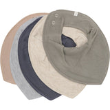 Pippi Vetiver Bandana Bib Solid 5-pack