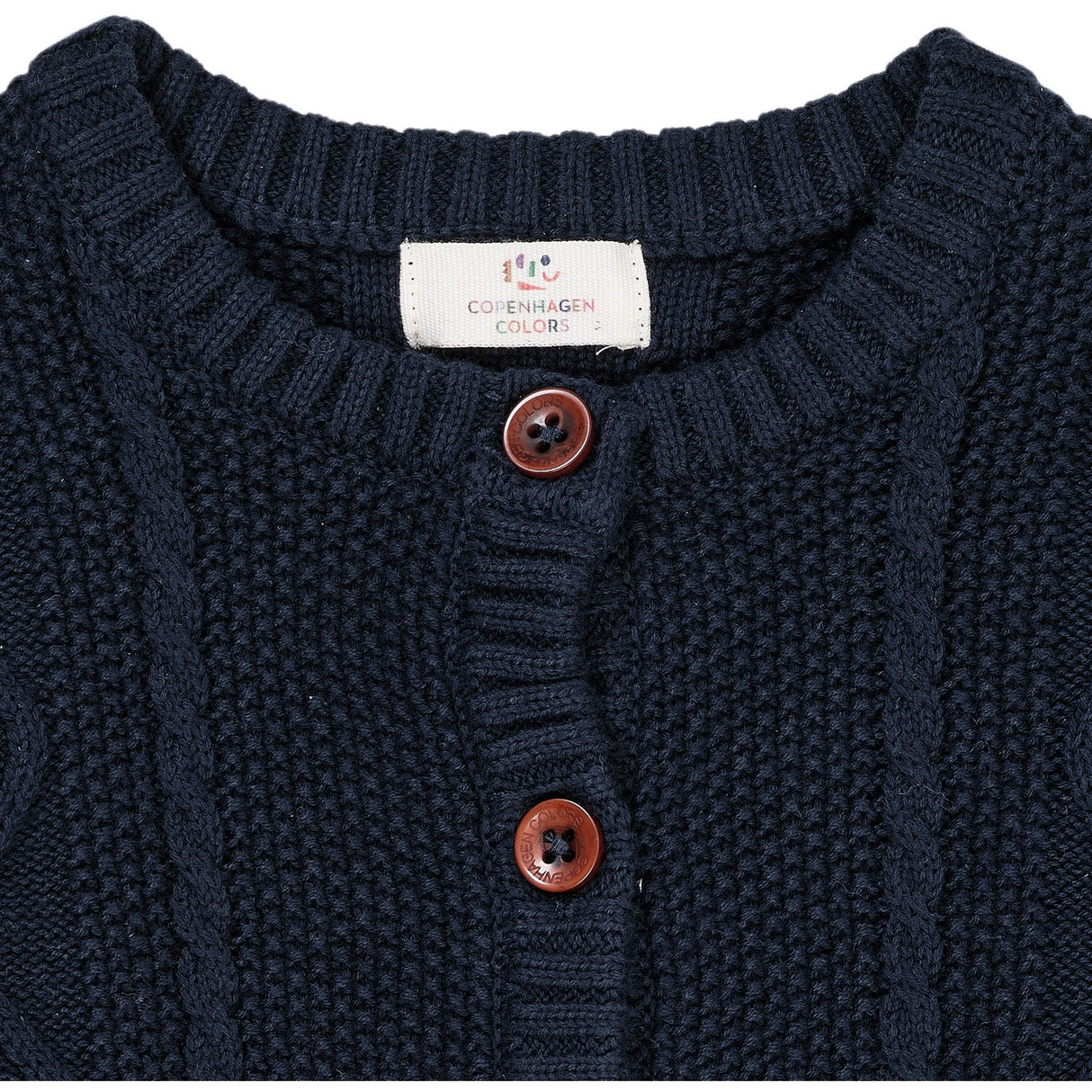 Copenhagen Colors Navy Knitted Cardigan