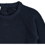 COPENHAGEN COLORS Navy Knitted Pullover w. Frill