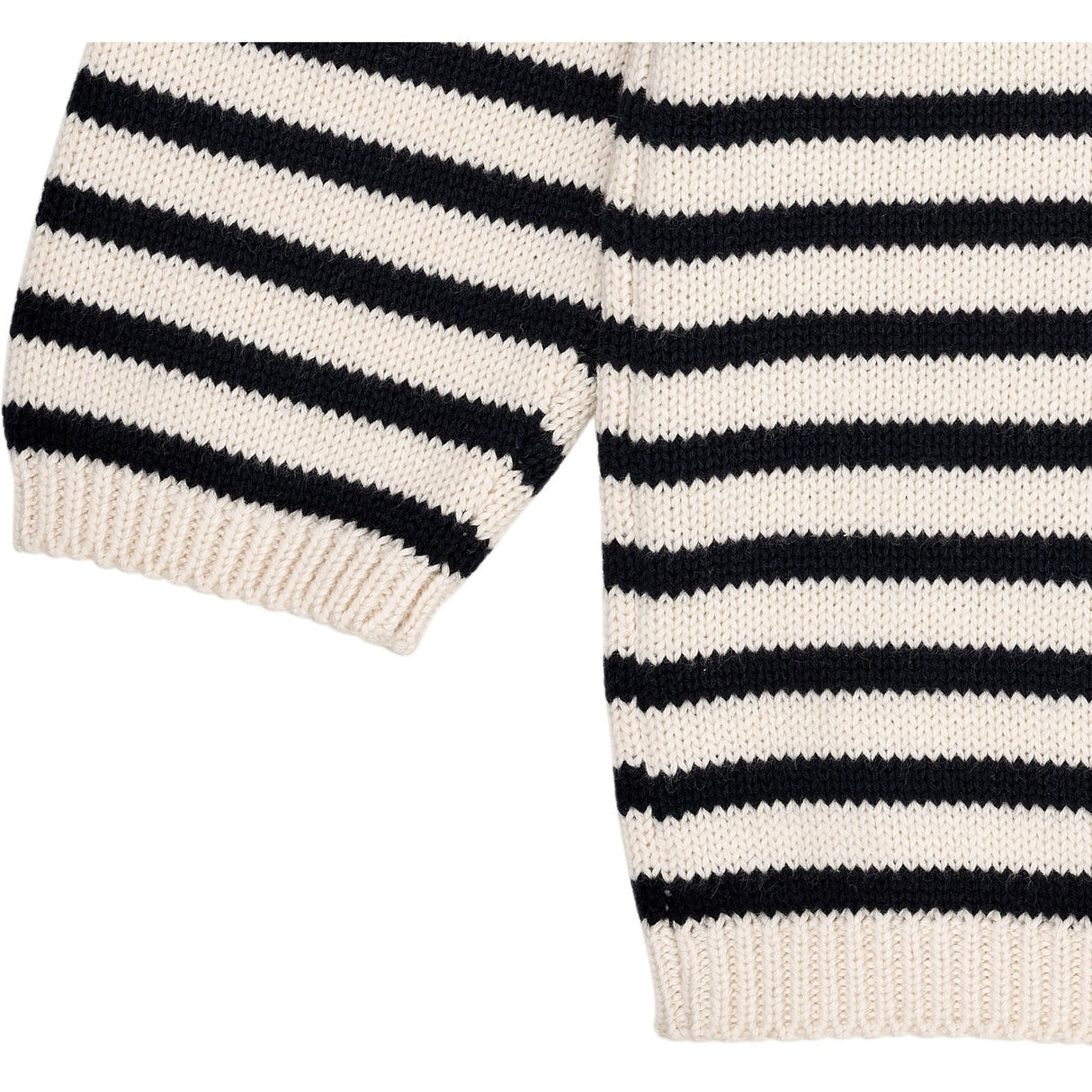 Copenhagen Colors Cream Navy Combi Knitted Striped Sailor Sweater