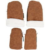 KongWalther Family Set Brown faux Suede Østerbro Stroller Gloves