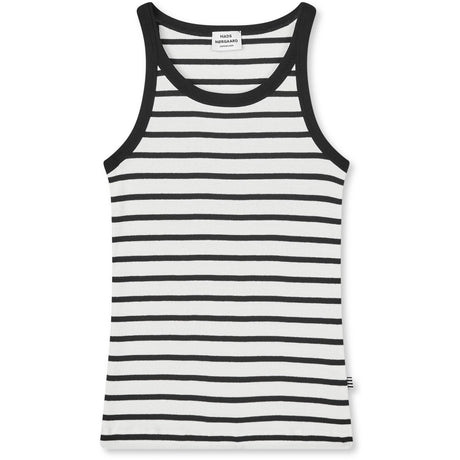 Mads Nørgaard Vanilla Ice/Black 2x2 Cotton Stripe Carinila Top