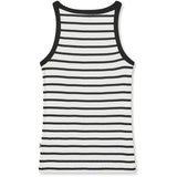 Mads Nørgaard Vanilla Ice/Black 2x2 Cotton Stripe Carinila Top