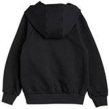 Mini Rodini Black Basic Solid Zip Hoodie