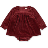 Konges Sløjd Red Dahlia Jingle Romper Dress Grs