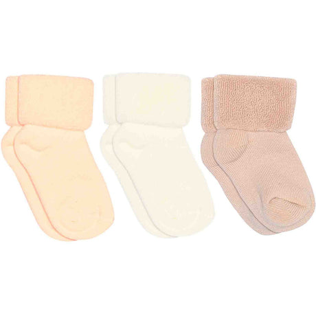 Mp Danmark Pink Champagne Cotton baby socks - 3-pack