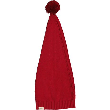 MarMar Cotton Rayon Knit Cable Hibiscus Red Alfen Christmas Hat