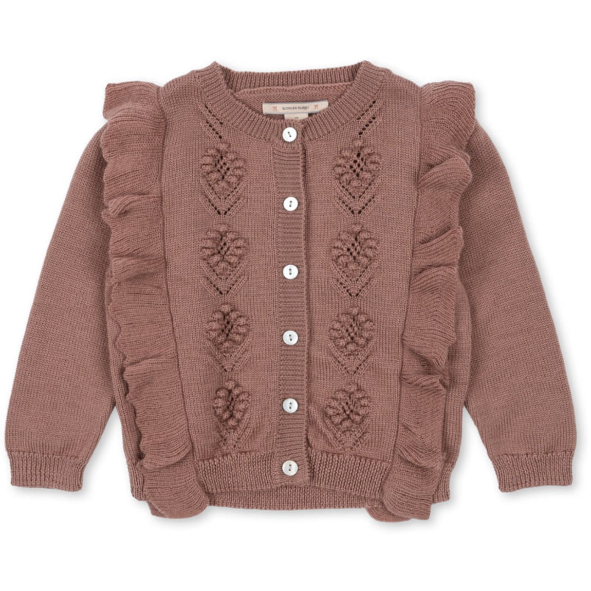 Konges Sløjd Burlwood Fiol Frill Cardigan