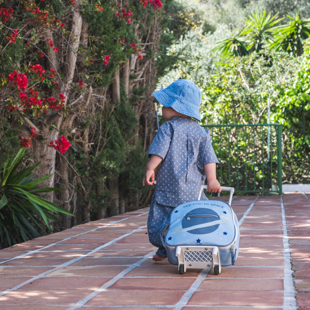 That's Mine Blue Tris Trolley Bag