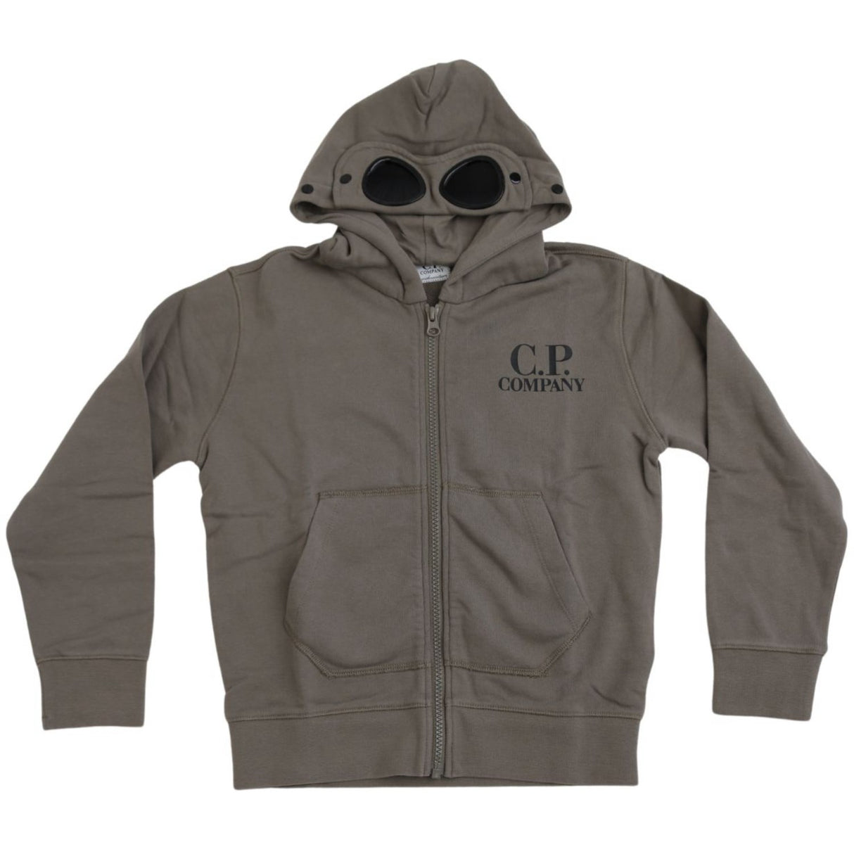 C.P. Company Walnut Brown Zip Sweatshirt/Hood