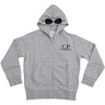 C.P. Company Melange Grey Zip Sweatshirt/Hood