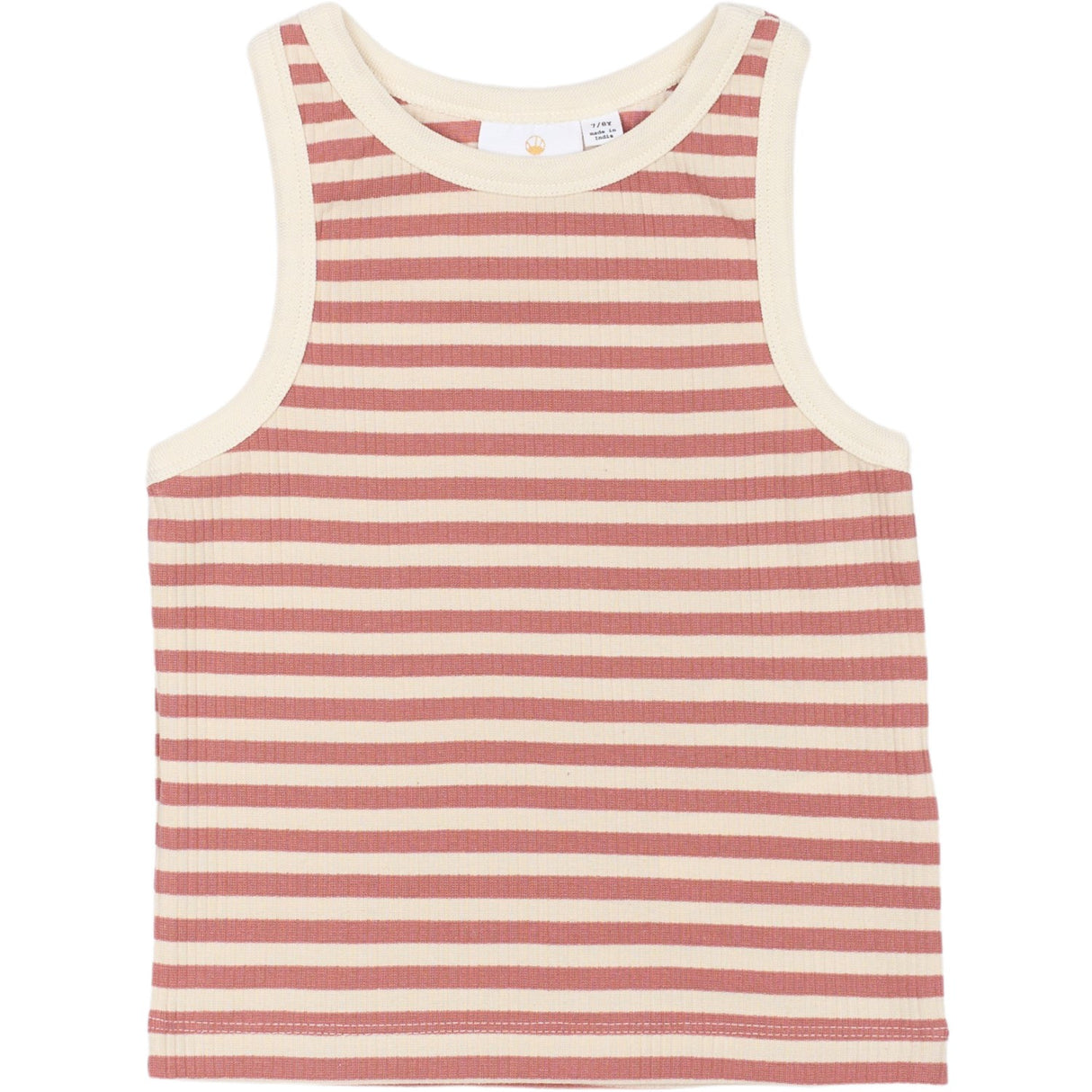 The New Old Rose Striped Moore Short Rib Top