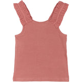 The New Old Rose Lotus Rib Frill Top