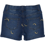 THE NEW Siblings Medium Blue Denim Embroidery Otis Denim Shorts