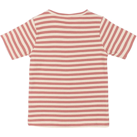 THE NEW Siblings Old Rose Striped Fro Uni T-Shirt