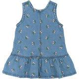THE NEW Siblings Light Blue Denim Embroidery Ovia Denim Dress