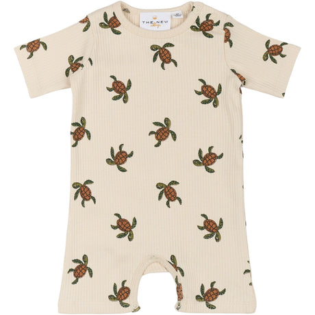 THE NEW Siblings White Swan AOP Owen Rib Jumpsuit