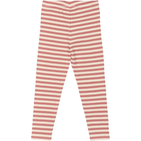 THE NEW Siblings Old Rose Striped Fro Uni Rib Leggings