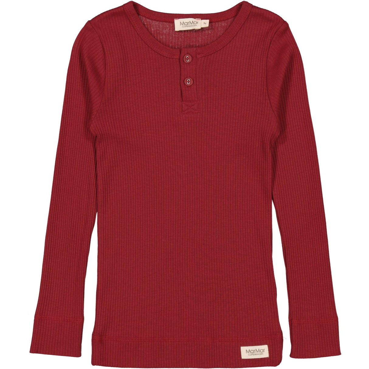 MarMar Modal Hibiscus Red Tee LS