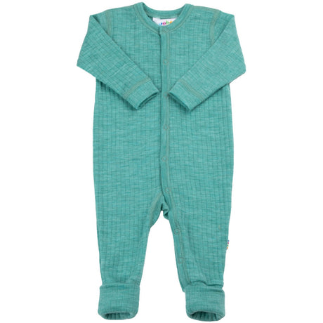 Joha Wool Green Nightsuit 2in1 Foot Basic