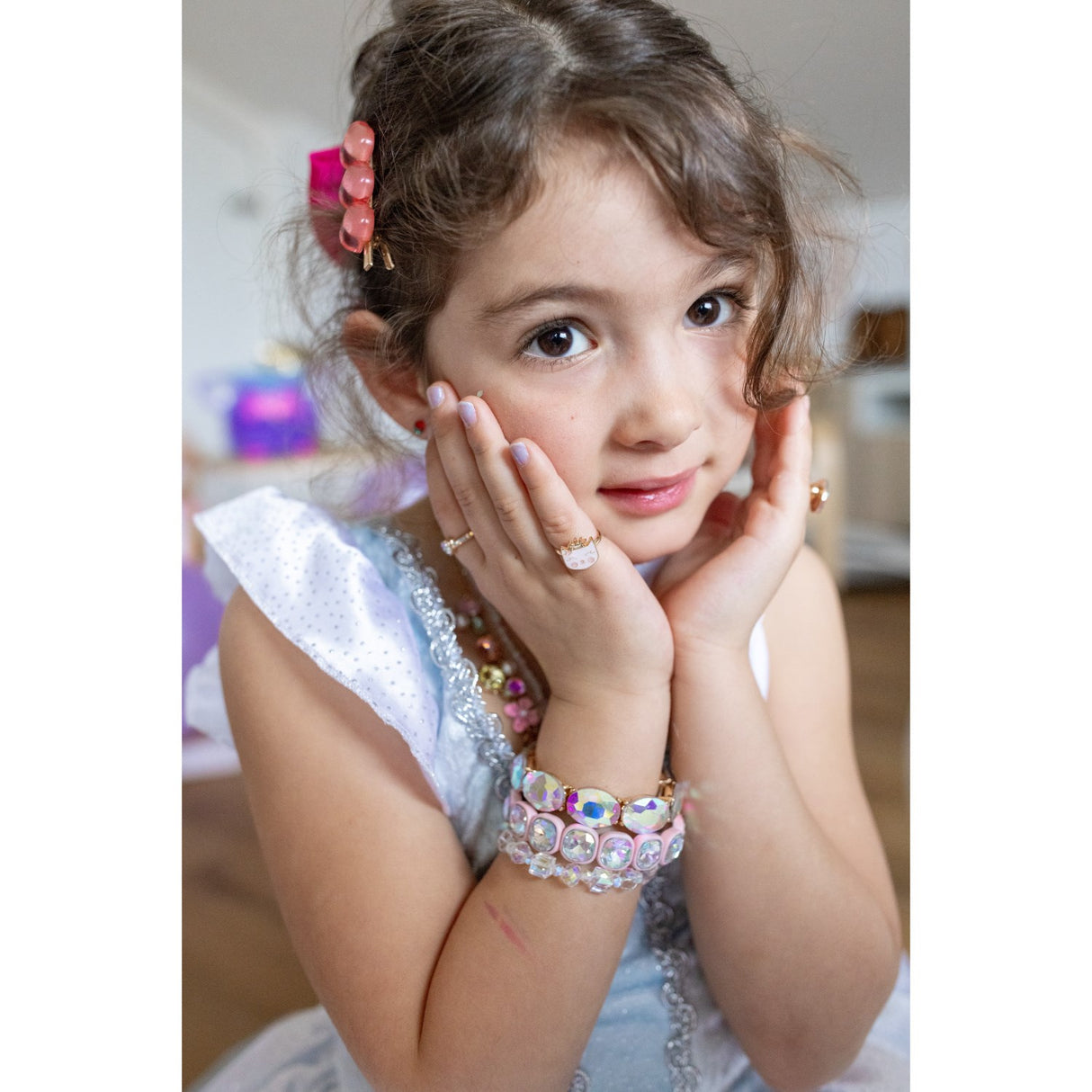 Great Pretenders Boutique Chic Swiftie Pink Gem Bracelet