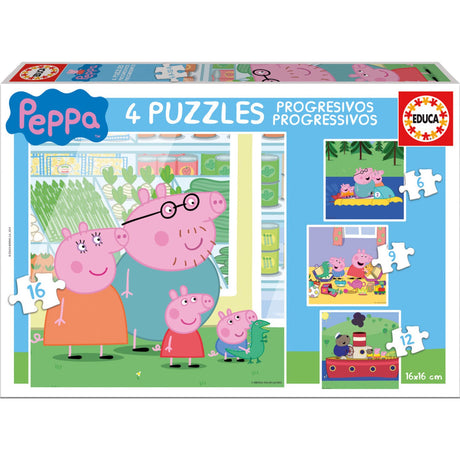 Educa Puzzle 6-9-12-16 Peppa Pig