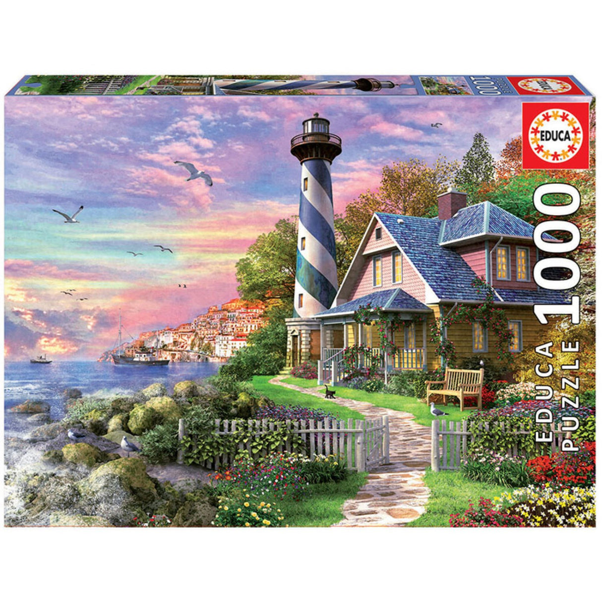 Educa Puzzle 1000 Lighthouse At Rock Bay