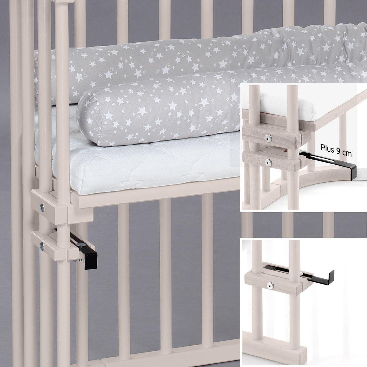 babybay® Beige Varnished Original Co-Sleeper