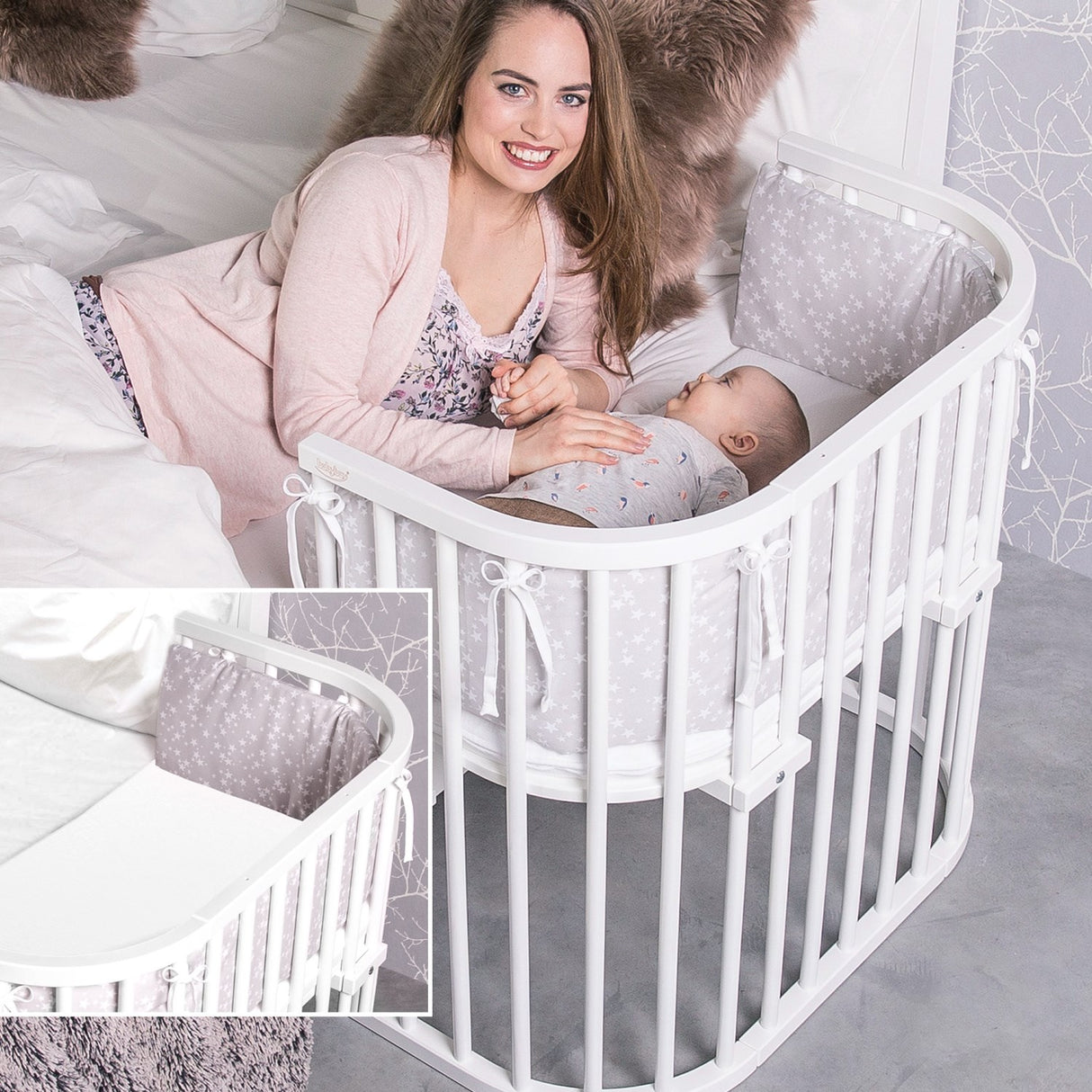 babybay ® White Varnished Original Co-Sleeper