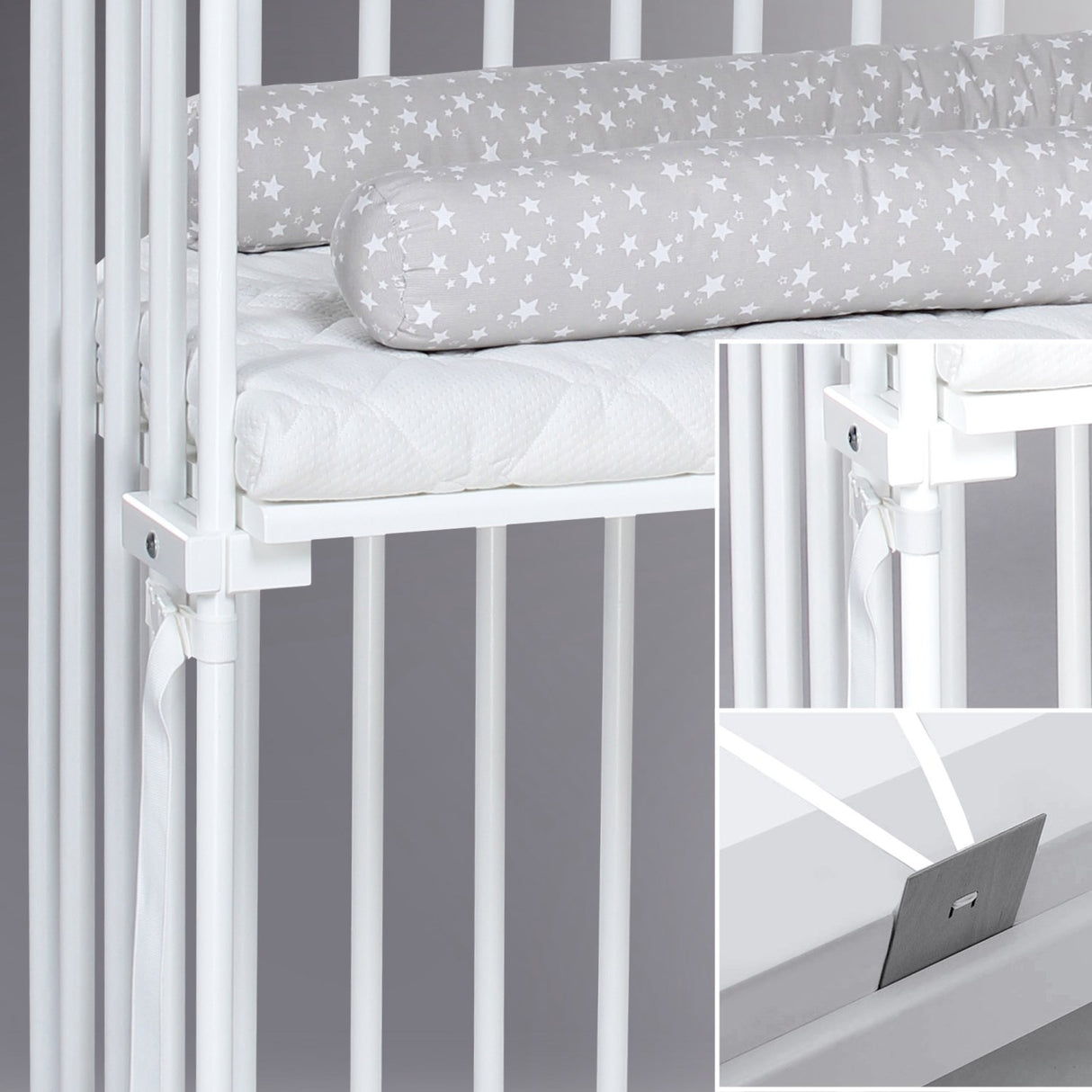 babybay ® White Varnished Boxspring Co-Sleeper