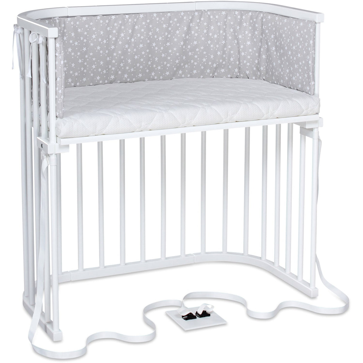 babybay ® White Varnished Boxspring Co-Sleeper