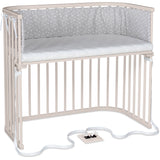 babybay® Beige Varnished Boxspring Xxl Co-Sleeper
