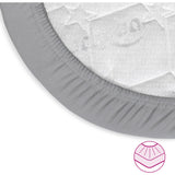 babybay® Grey Jersey Cover Deluxe Sheet 2-Pack Maxi, Midi, Boxspring, Comfort And Comfort Plus