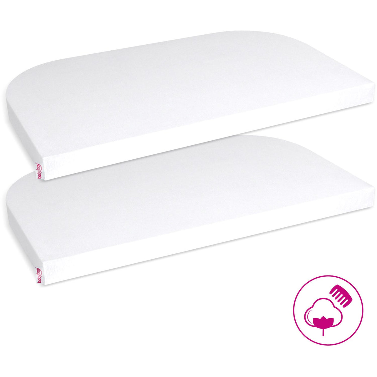 babybay® White Jersey Cover Deluxe Sheet 2-Pack Original