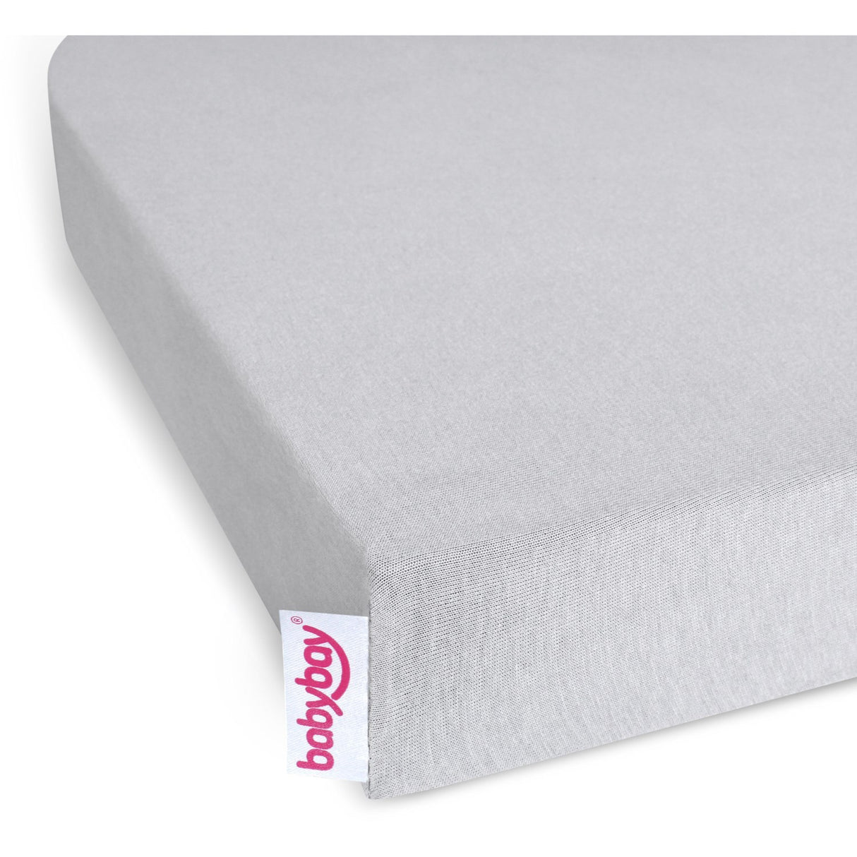 babybay® Soft Grey Jersey Cover Deluxe Sheet 2-Pack Boxspring Xxl