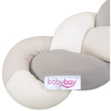 babybay ® Ivory/Beige/Cream Nest Snake Jersey Braided 200 Cm