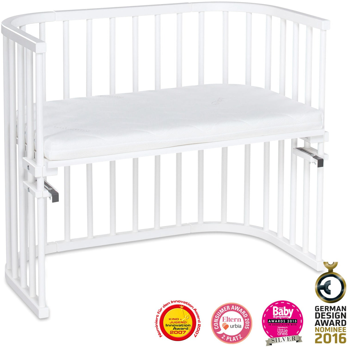 babybay® White Varnished Maxi Co-Sleeper