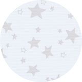 babybay ® White Stars Pearl Grey Bed Bumper Pique