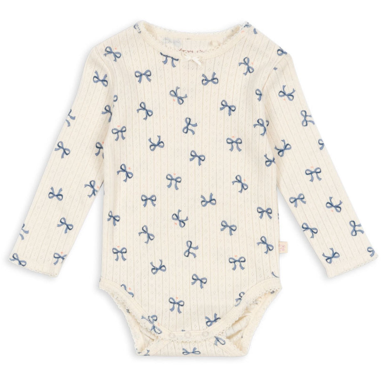 Konges Sløjd Bow Bleu Minnie Bodysuit Ls Gots