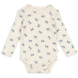 Konges Sløjd Bow Bleu Minnie Bodysuit Ls Gots