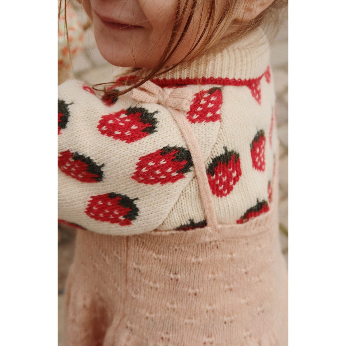 Konges Sløjd Strawberry Belou Knit Collar Cardigan