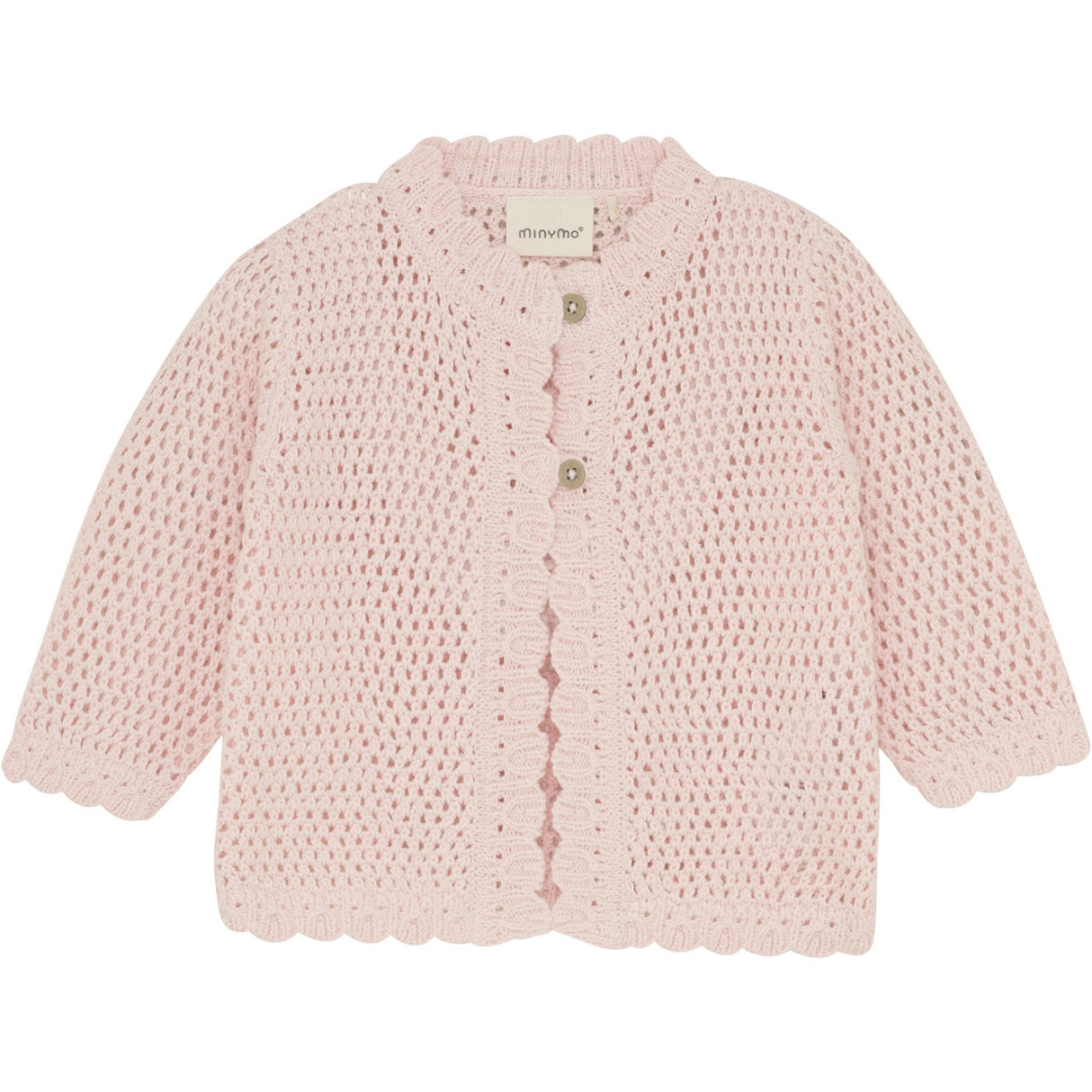 Minymo Pink Dogwood Cardigan Knit