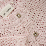 Minymo Pink Dogwood Cardigan Knit