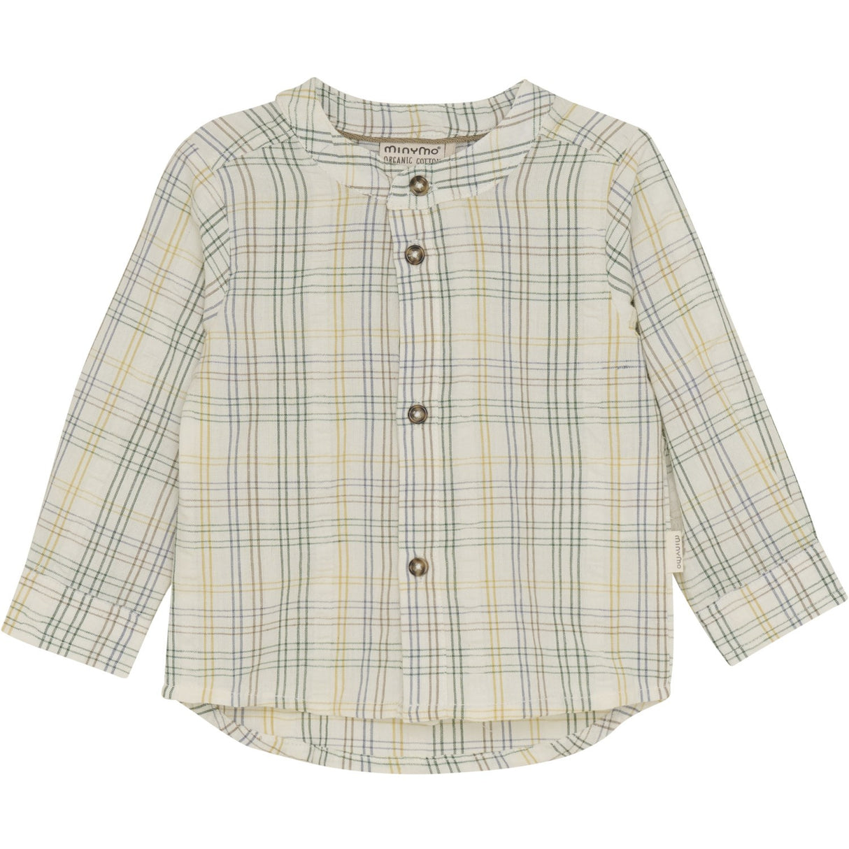 Minymo Marshmallow White Shirt Check