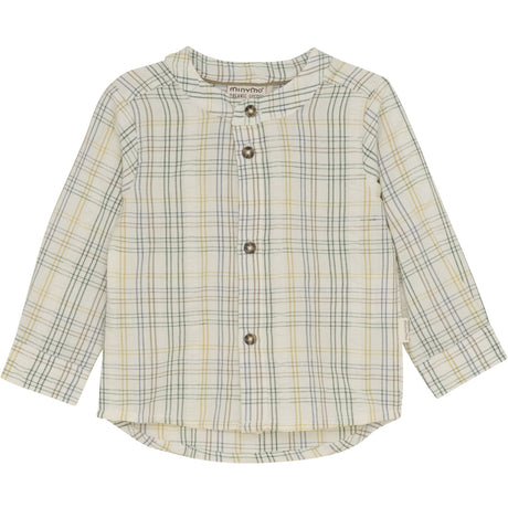 Minymo Marshmallow White Shirt Check