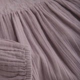 Minymo Elderberry Dress With Embroidery