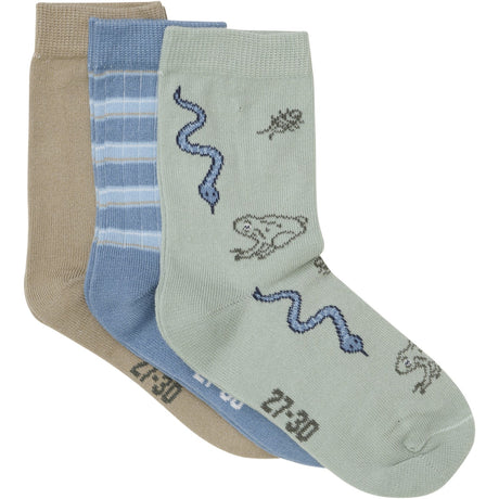Minymo Timber Wolf Socks 3-Pack